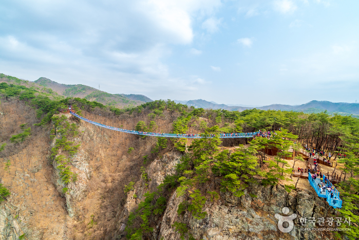 原州小金山吊桥원주 소금산 출렁다리